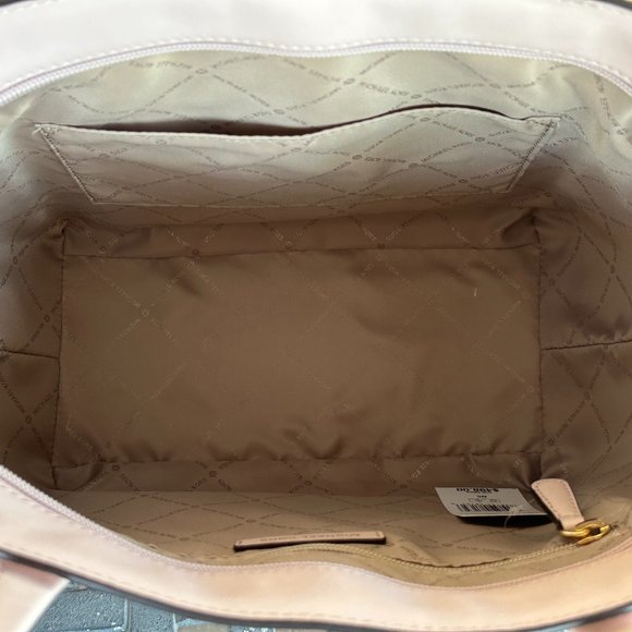Michael Kors Carmen Large North South Shoulder Tote Bag MK Pink Dark Powder Blus - Picture 13 of 13
